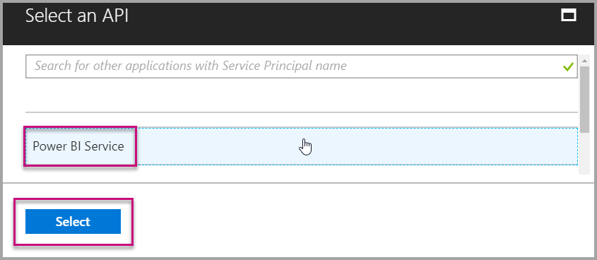 Power BI Service API