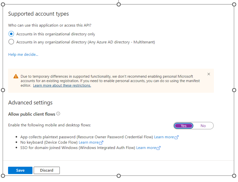 Allow public client flows