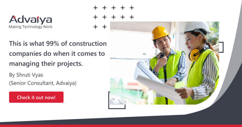 This is what 99% of construction companies do when it comes to managing their projects.